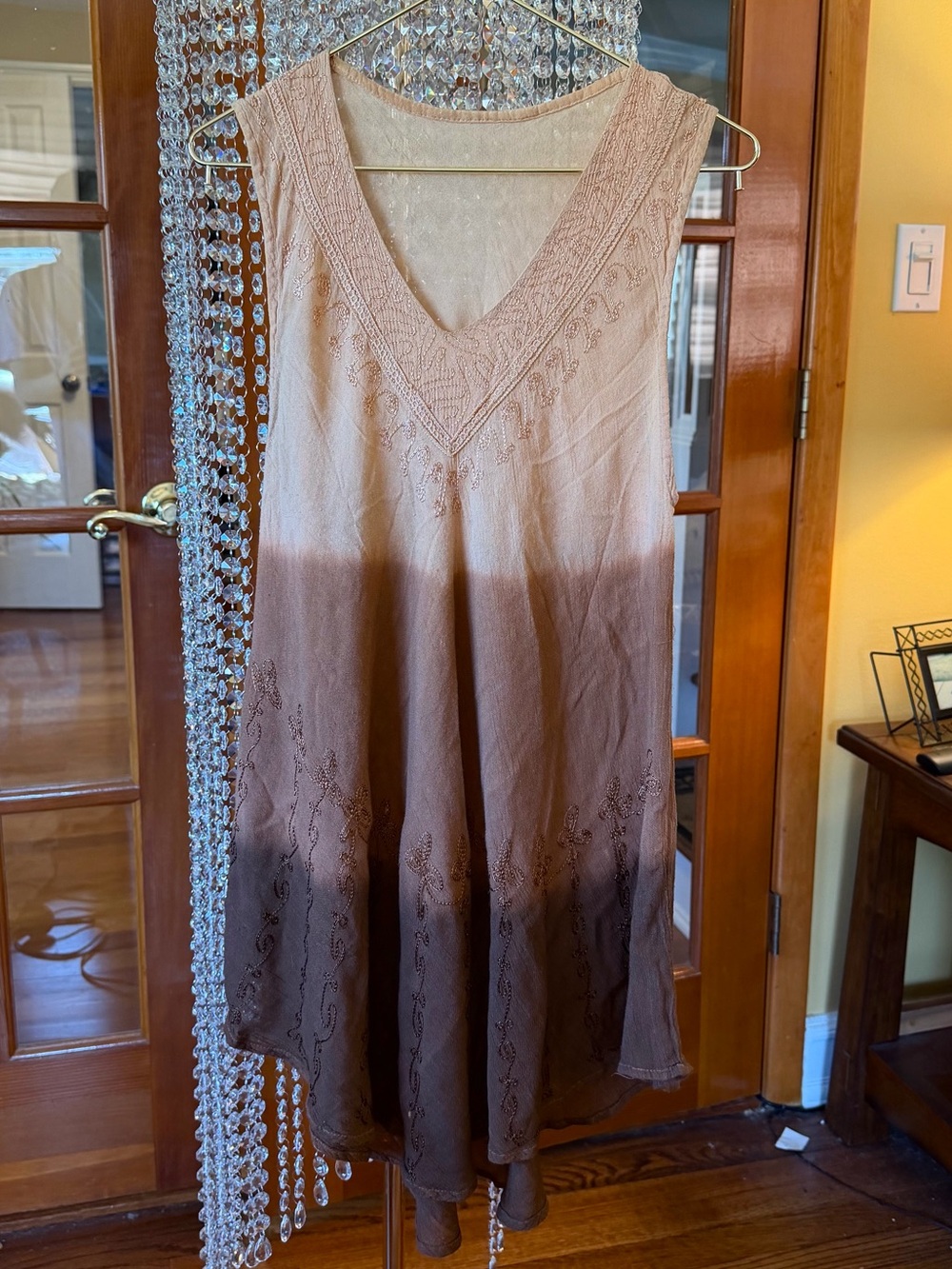 brown top